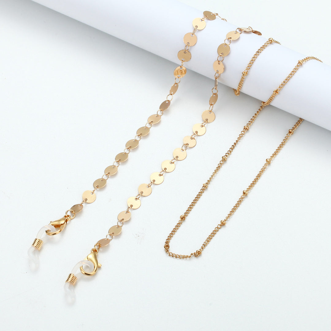 Elegant Glasses Chain with Pearls and Accents Bowlift