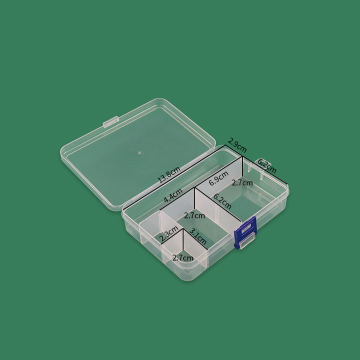 Multi-Compartment Transparent Storage Box Bowlift