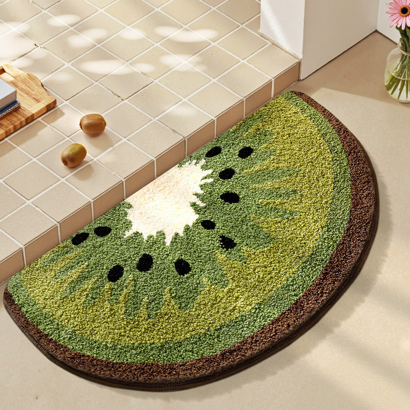 Playful Fruit-Themed Bath Rug Bowlift