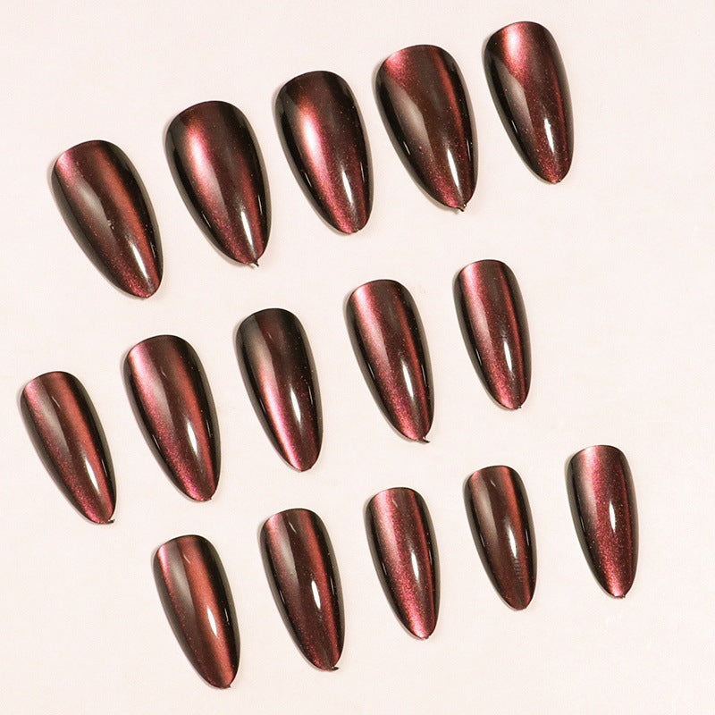Gradient Stiletto Press-On Nail Set Bowlift