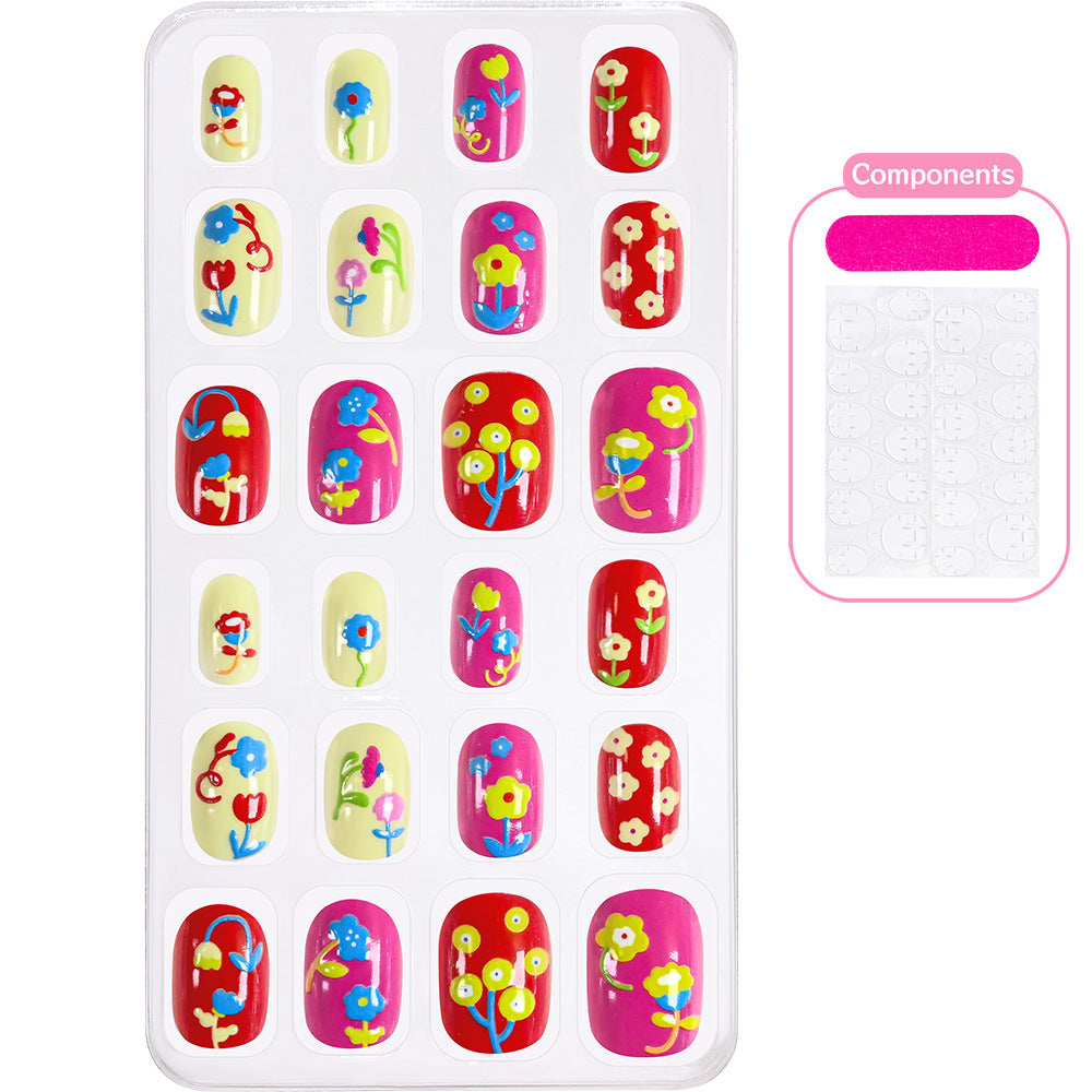 Themed Summer Beach Nail Art Press-On Nails Bowlift