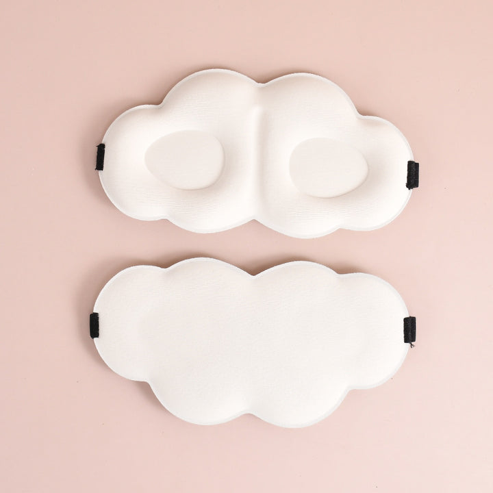 Women's cute cloud sleep mask made of memory foam with ergonomic padding and adjustable elastic band Bowlift