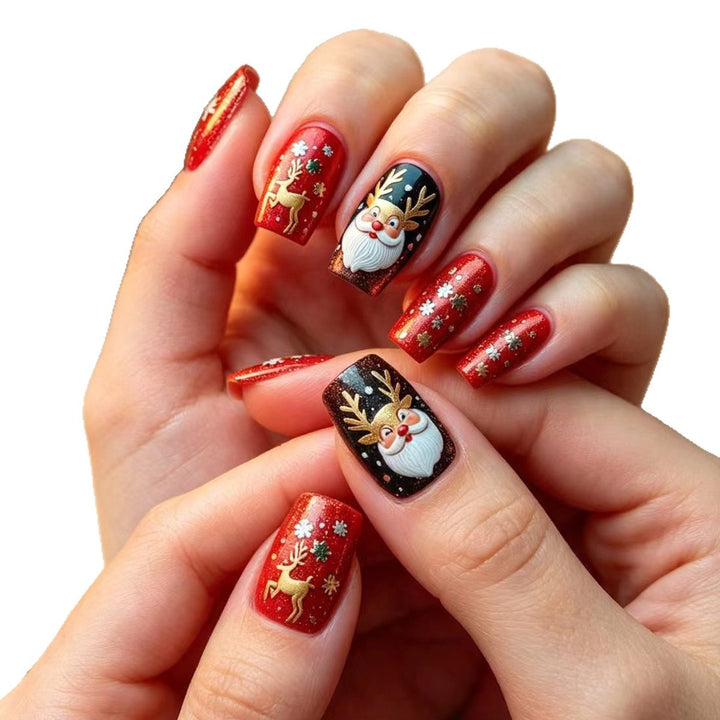 Creative Art Nails with Festive Christmas Design Bowlift