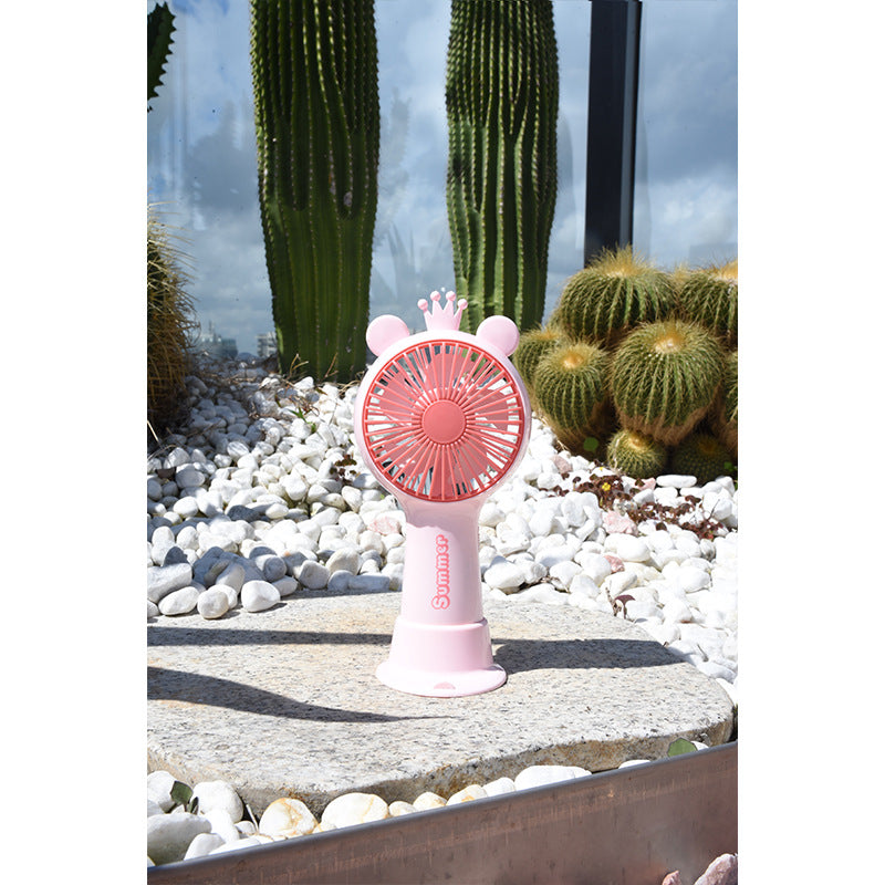 Women's Portable Mini Fan with Rechargeable Battery Bowlift