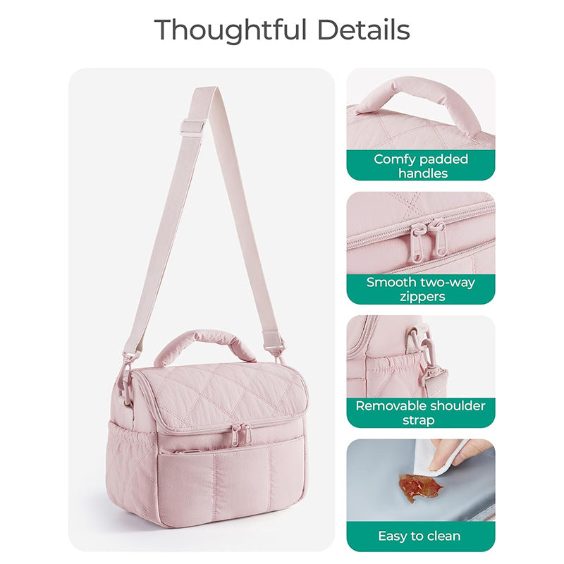 Elegant cosmetic bag with practical carrying handle Bowlift