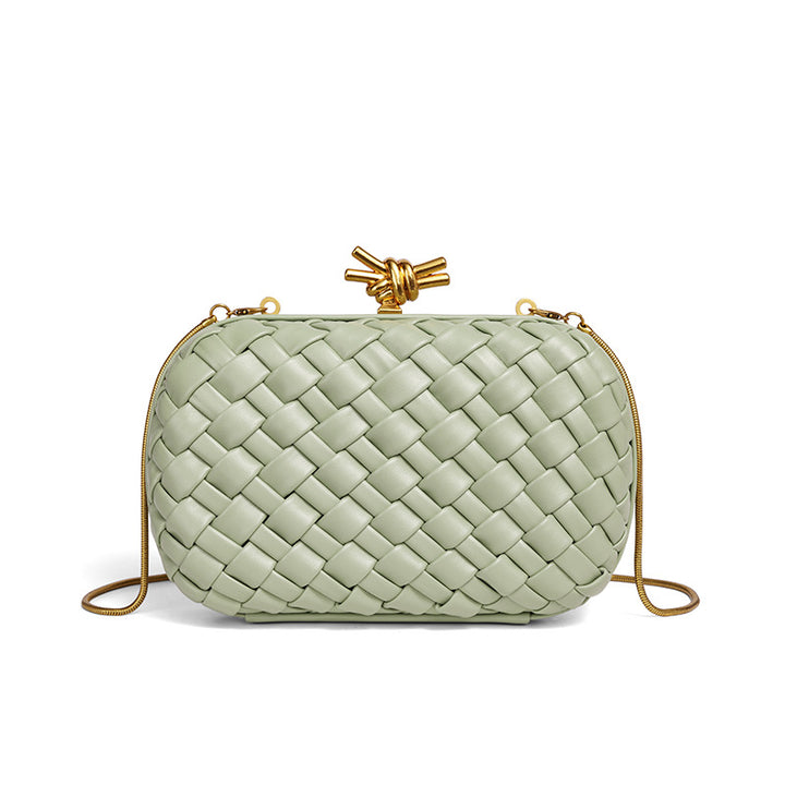 Elegant Woven Evening Clutch Bowlift