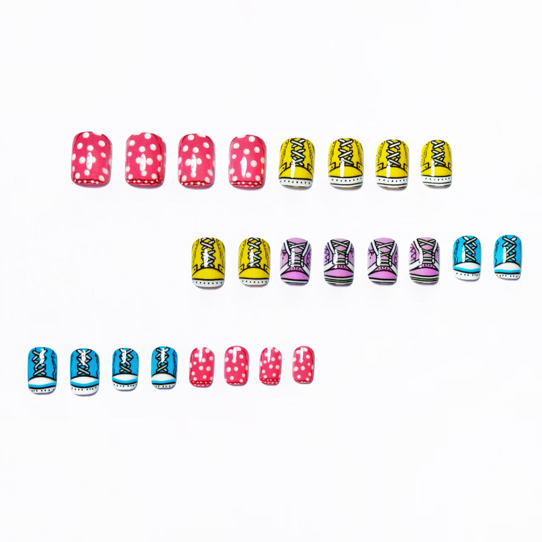 Fun Sneaker-Themed Nail Art Bowlift