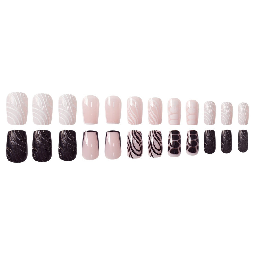 Detailed Artistic Press-On Nail Designs Bowlift