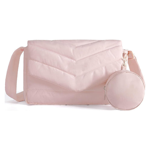 Multifunctional shoulder bag with removable cosmetic pouch Bowlift