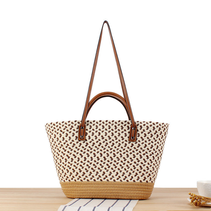 Trendy Woven Tote Bag Bowlift