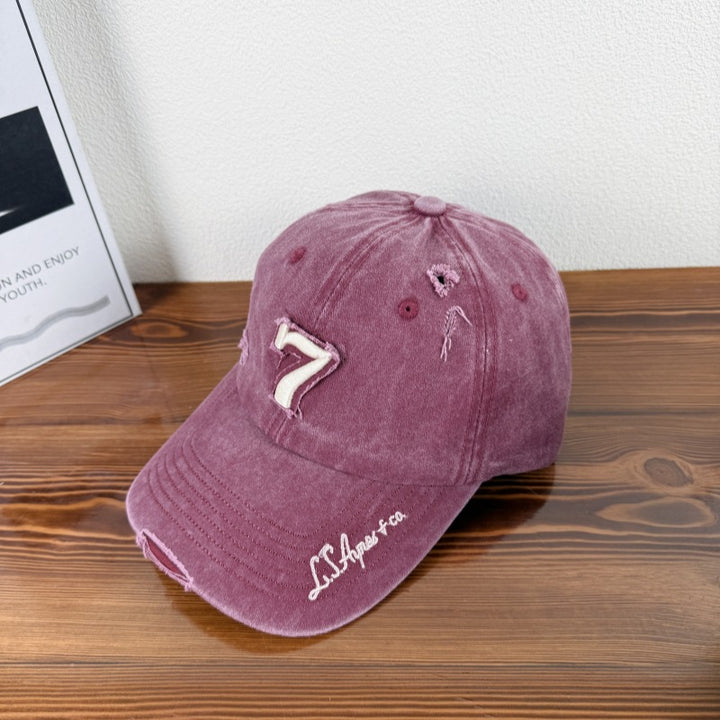 Men's Distressed Vintage Baseball Cap Bowlift