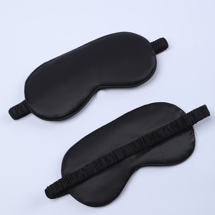 Women's nano silk sleep mask with padded eye area, adjustable elastic band, and storage pouch Bowlift