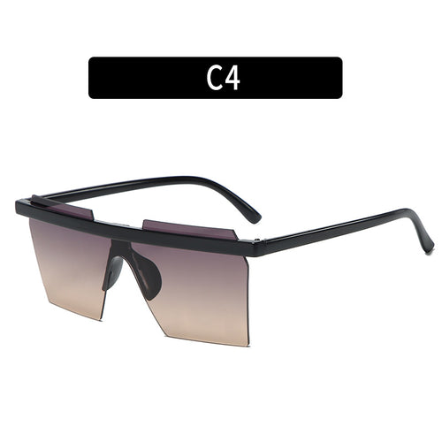 Futuristic Shield Sunglasses with Bold Geometric Design