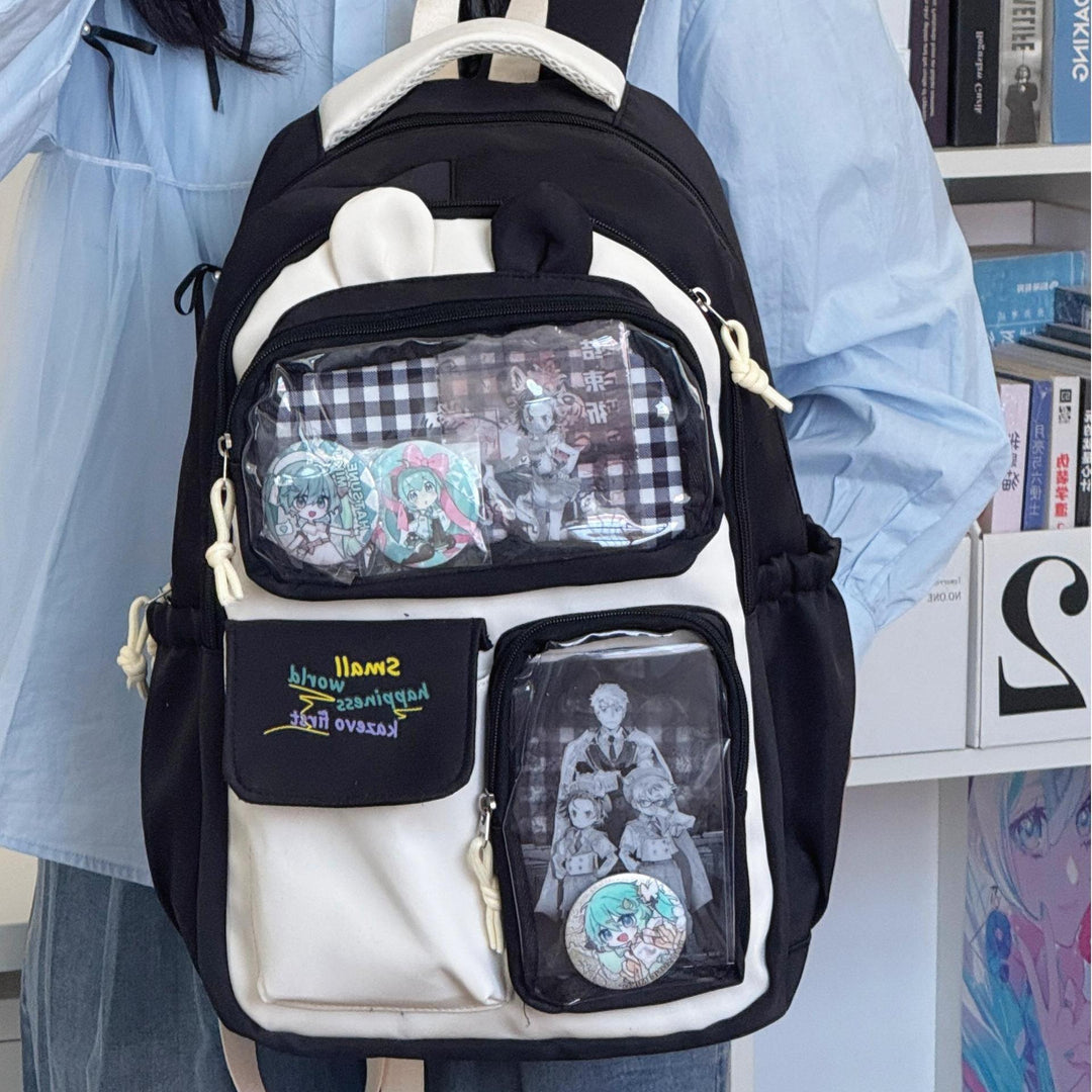 Cute Plush-Themed Backpack Bowlift