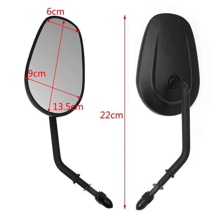 Adjustable Motorcycle Rearview Mirror with High-Quality Chrome Finish Bowlift
