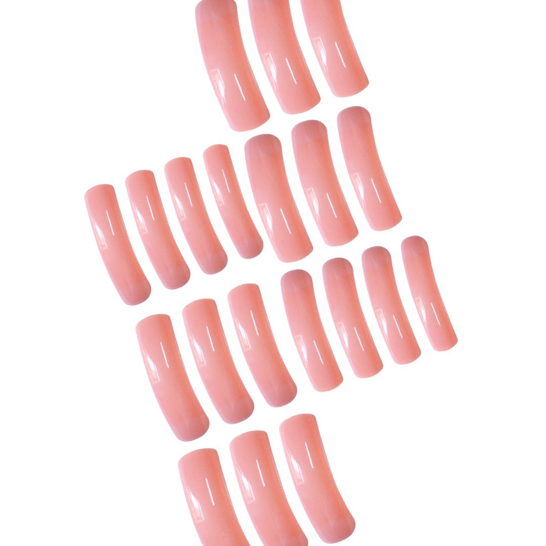 Glossy Long Press-On Nail Extensions Bowlift