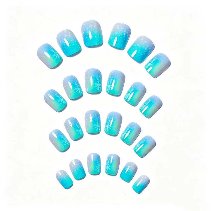 Artistic Winter Wonderland Nail Art Bowlift