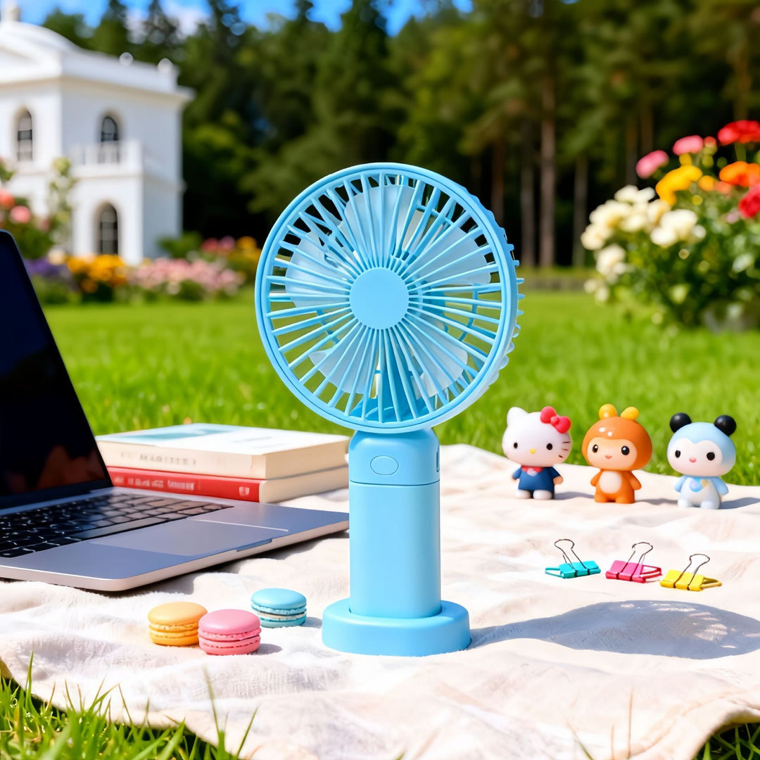 Women Portable Acoustic Fan with USB Charging Function and Flexible Tilt Mechanism Bowlift