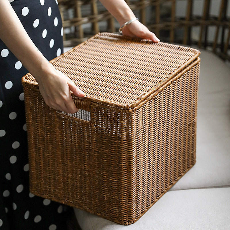 Handwoven Rectangular Storage Chest Bowlift