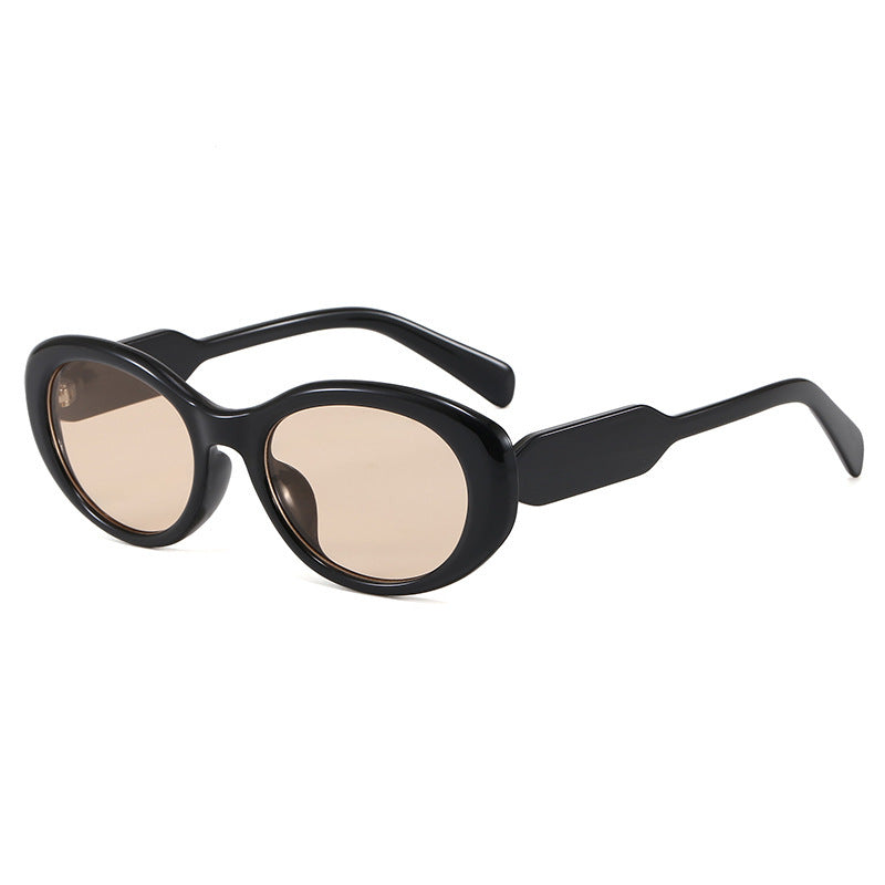 Ultra-Modern Oval Frame Sunglasses Bowlift