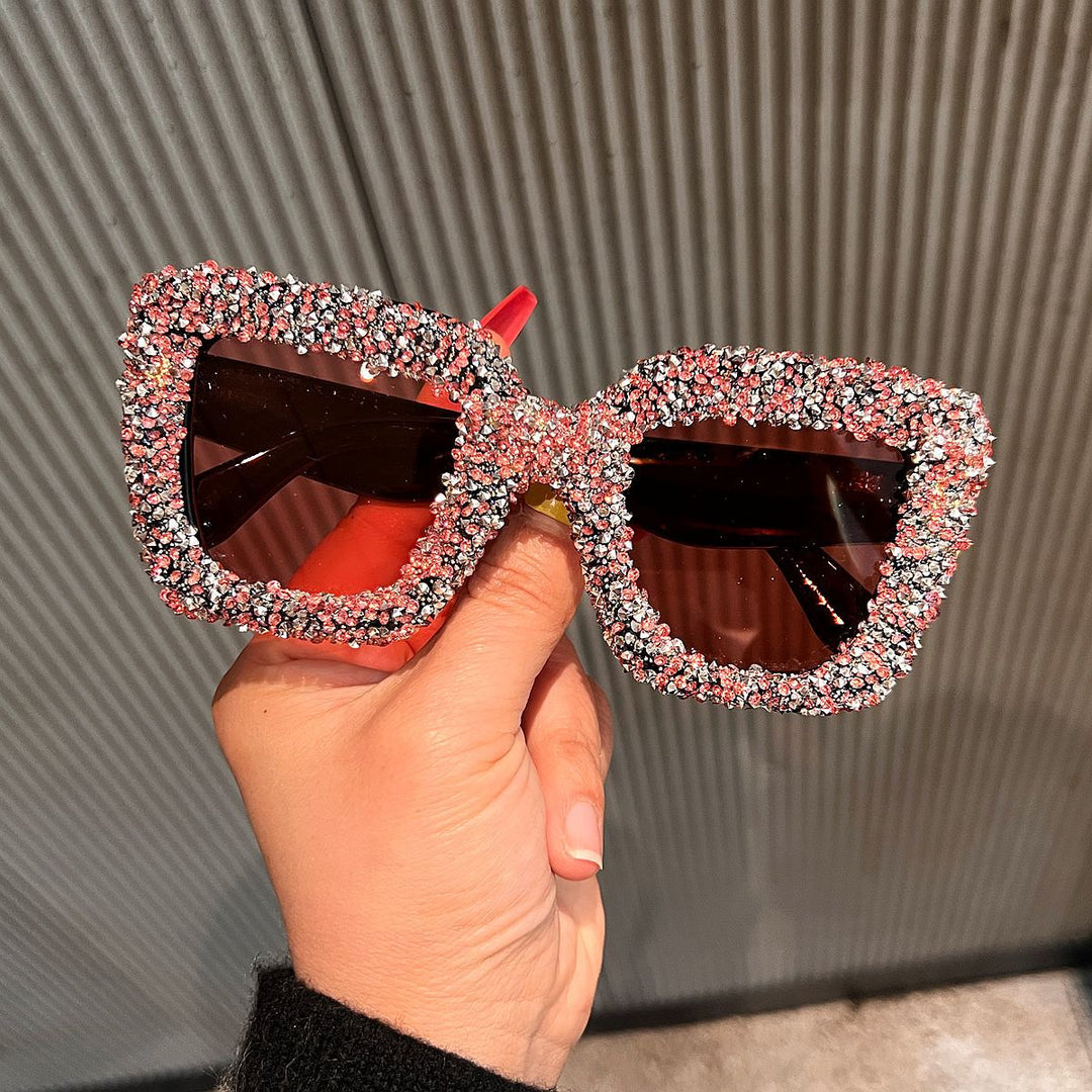 Women's Glamorous Statement Sunglasses with sparkling rhinestone embellishment Bowlift