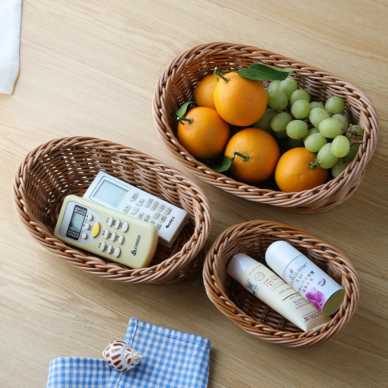 Decorative Woven Fruit Basket Bowlift