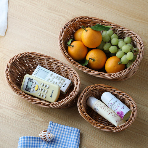 Decorative Woven Fruit Basket Bowlift