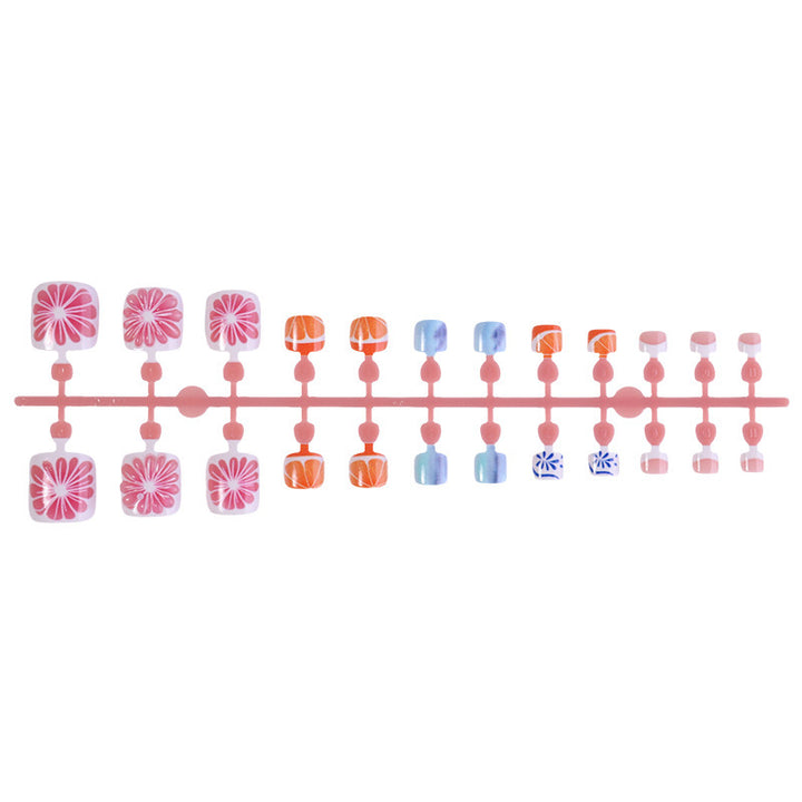 Creative Nail Art Set with Floral and Colorful Designs Bowlift