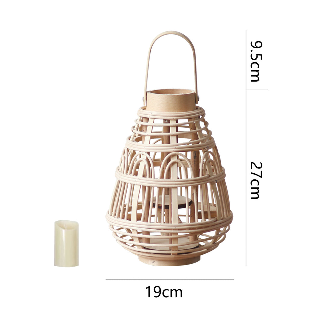 Rustic Rattan Lantern Bowlift