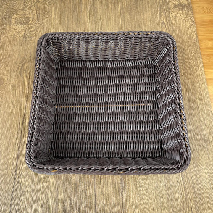 Women rectangular woven storage basket Bowlift