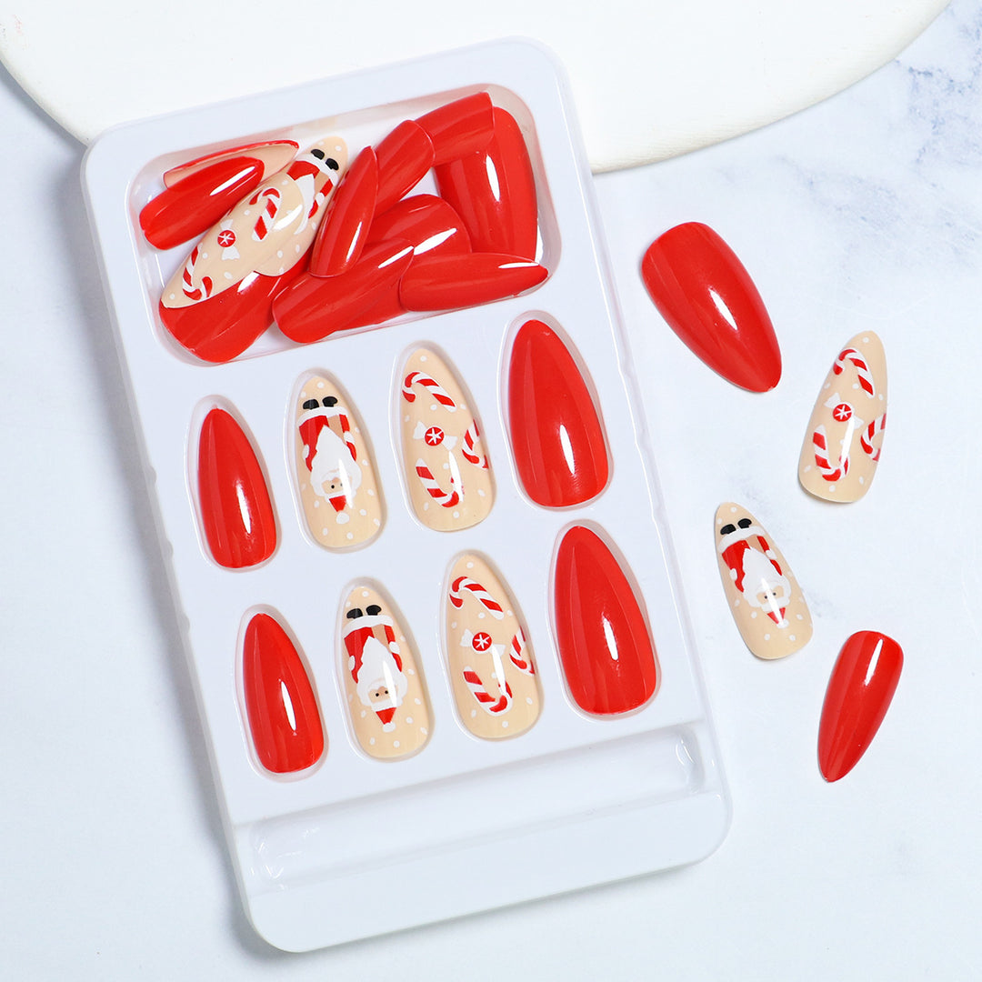 Artistic Glitter Press-On Nail Set Bowlift