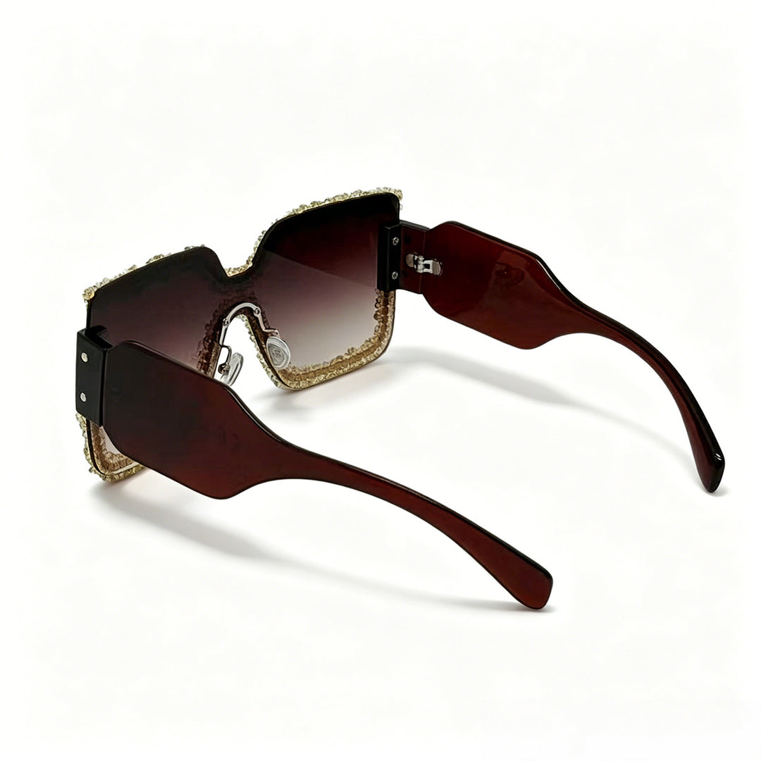 Women's fashionable safety glasses with unique crystal frame Bowlift