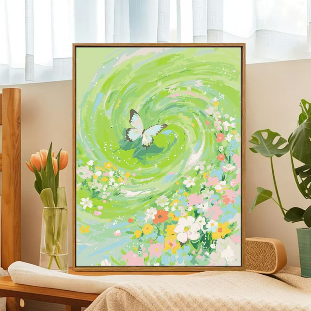 Floral Whirlwind Canvas Art Bowlift