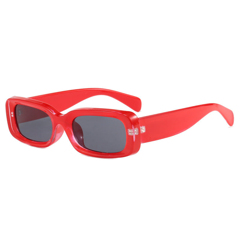Women's fashionable sunglasses with rectangular style and UV protection Bowlift
