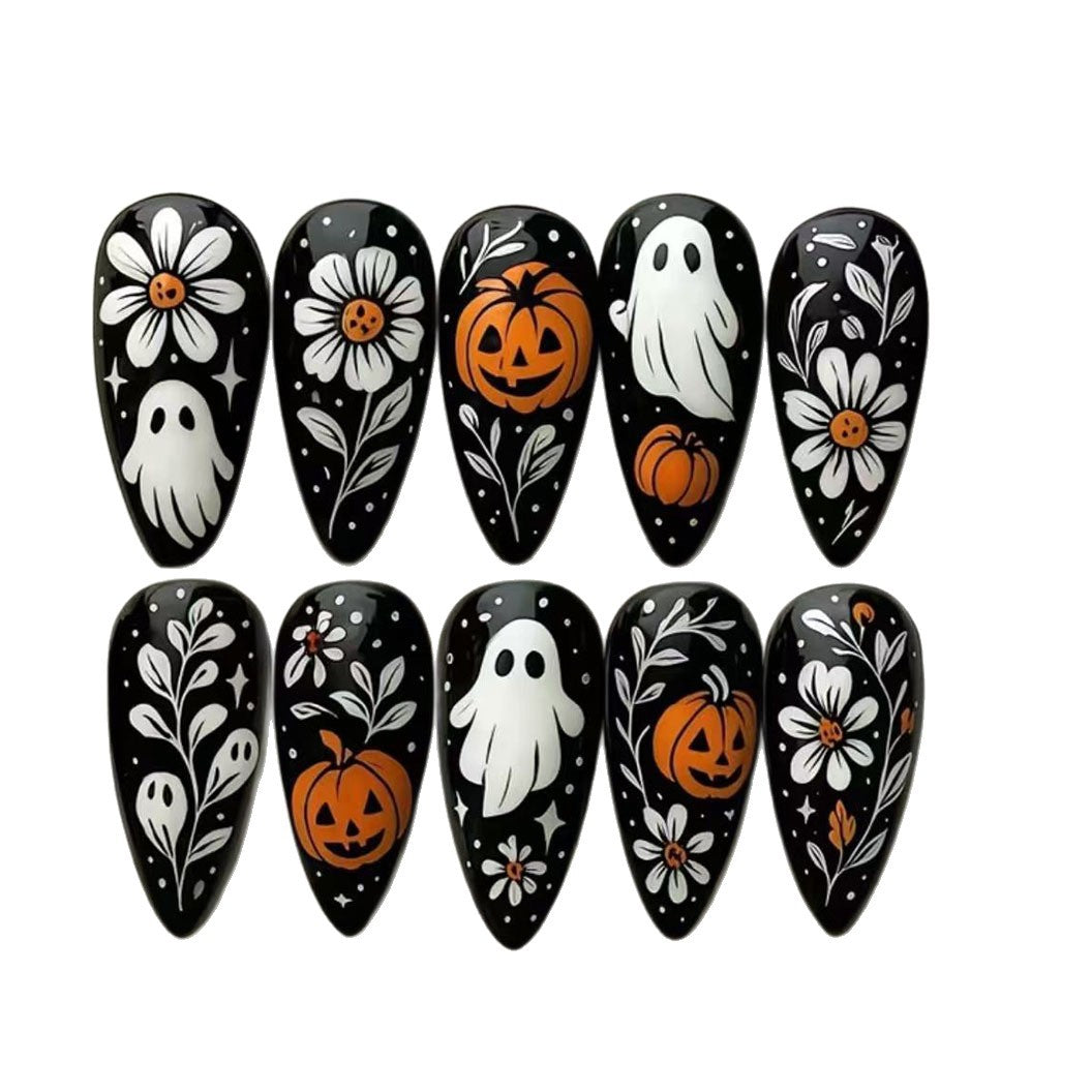 Artificial nails in Halloween design Bowlift