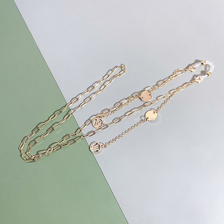 Stylish jewelry necklace with modern pendants Bowlift