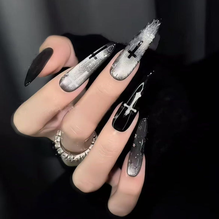 Glossy Acrylic Nail Extensions Bowlift
