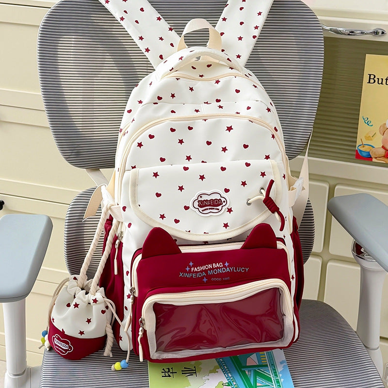 Playful Bunny Ear Design Backpack