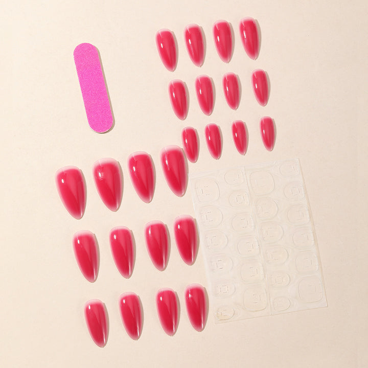 Glossy Ombre Stiletto Nail Extensions Bowlift