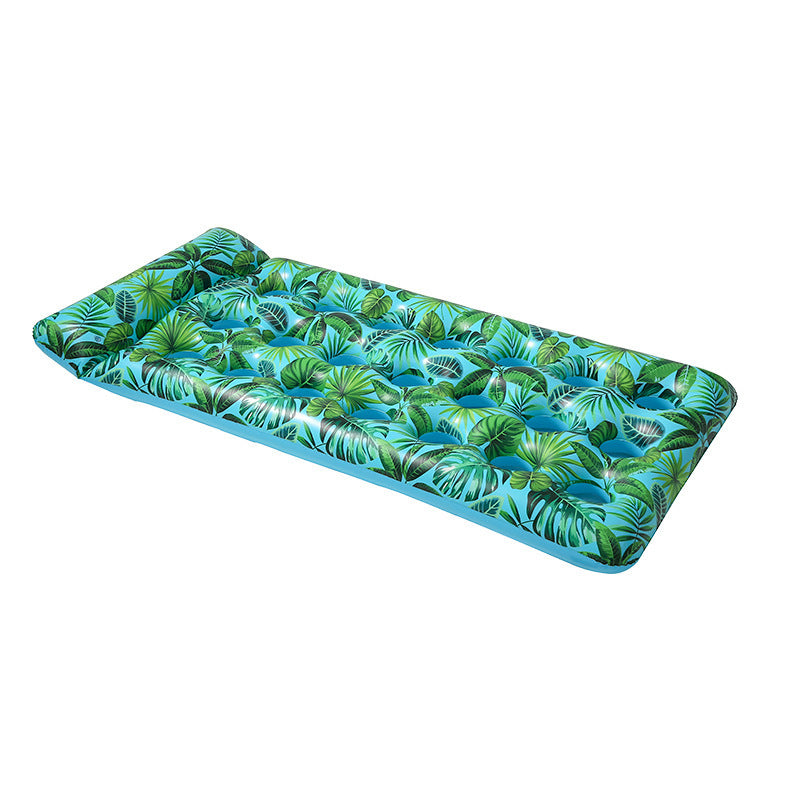 Ladies Inflatable Sun Lounger with Tropical Design Bowlift
