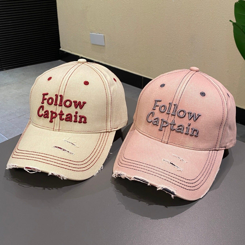 Men's Distressed Vintage Baseball Cap Bowlift