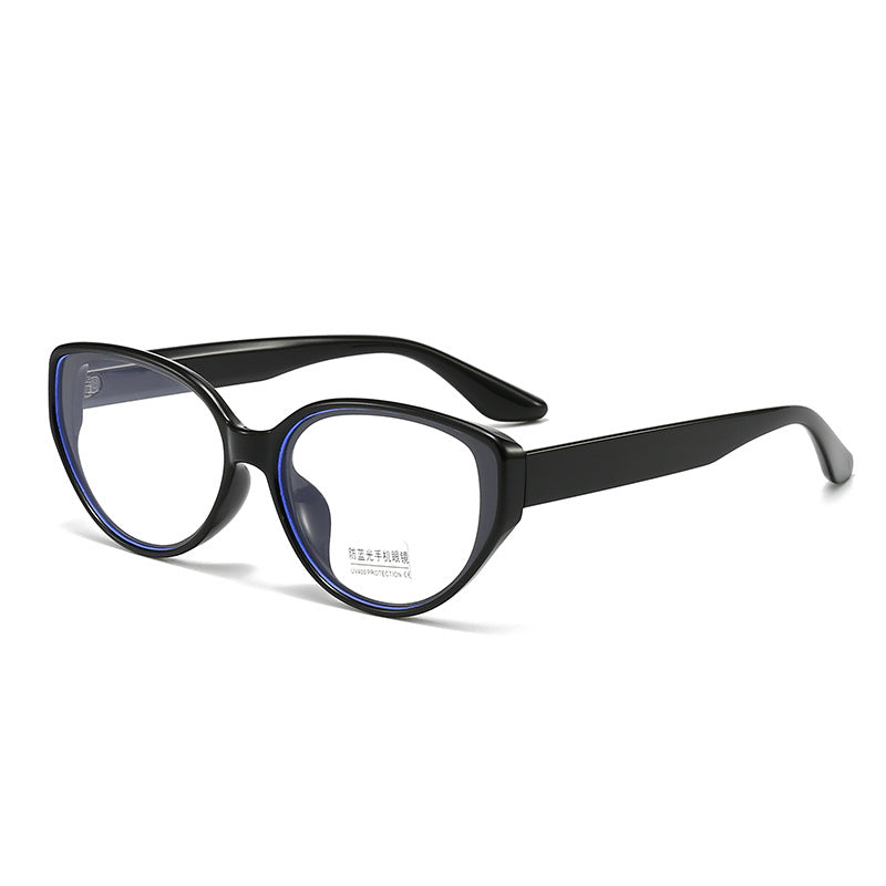 Women Cat-Eye Glasses with Transparent Frame Bowlift