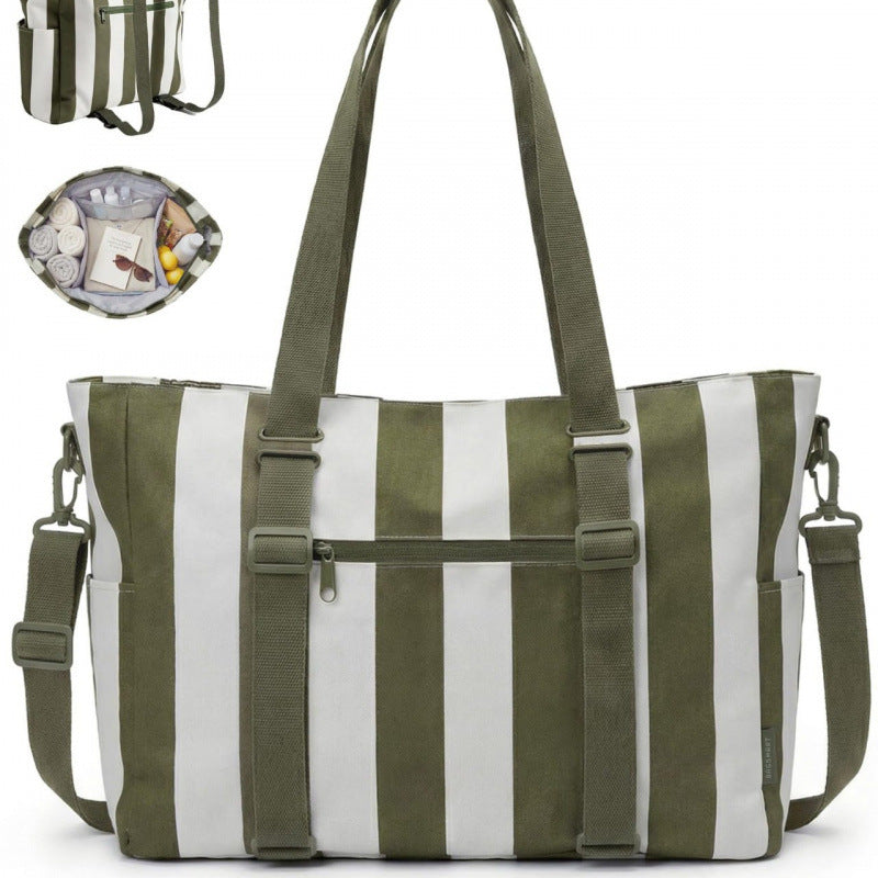 Fashionable tote bag with multifunctional compartments Bowlift