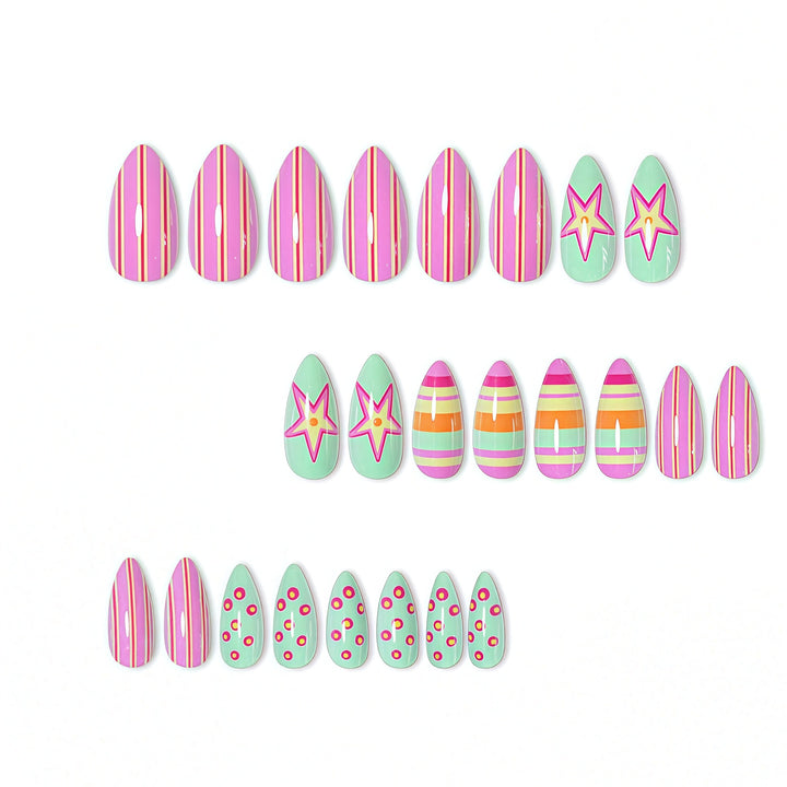 Thematic Artistic Press-On Nail Enhancements Bowlift