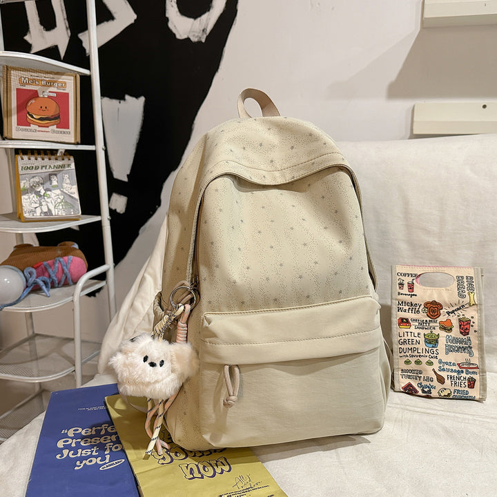 Backpack with Cute Star Design and Practical Storage Bowlift