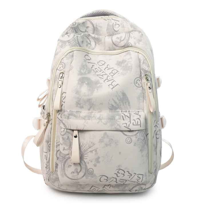 Versatile Multi-Pocket Backpack with Unique Prints Bowlift