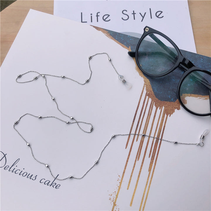 Stylish Metal Chain Eyewear Retainer Bowlift