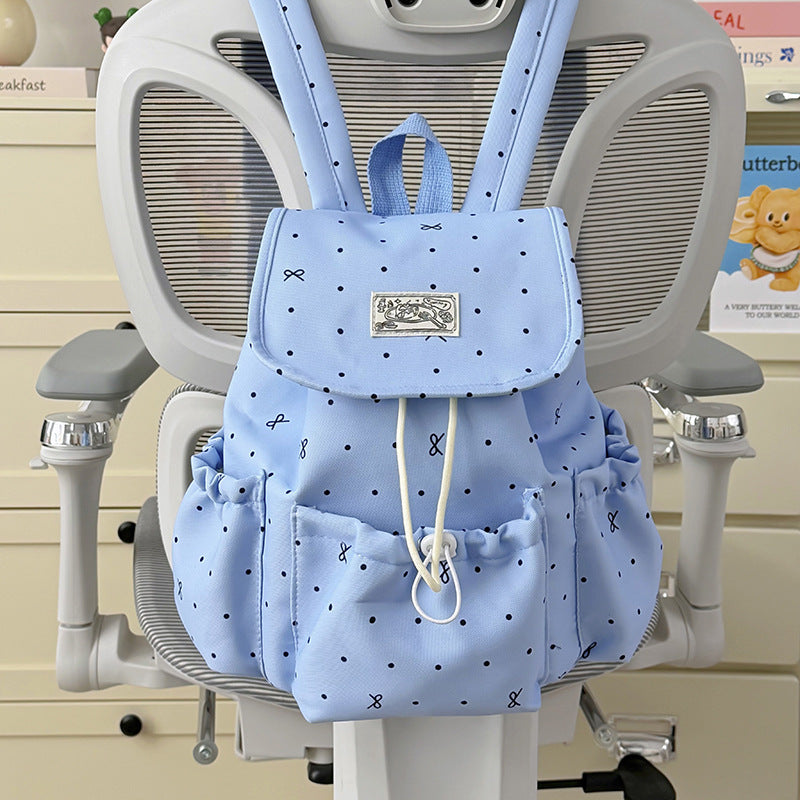 Stylish Polka Dot Backpack