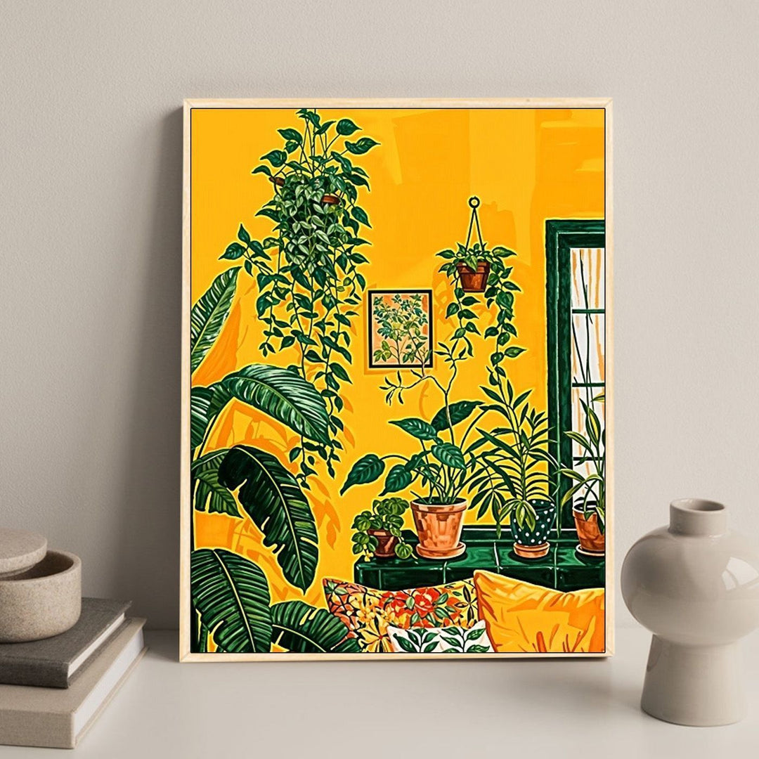 Cozy Floral-Themed Home Decor Art Print Bowlift