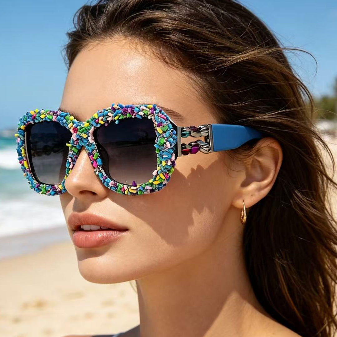 Women's sunglasses with creative candy trim Bowlift